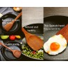 Kombuis Kitchenware Wooden Spoon Set for Cooking Includes Frying Serving Spatula Chapati