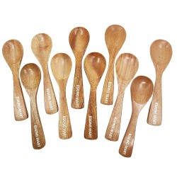 Bsking Mart Very Small Wooden Masala Spoon Compact For Salt Sugar Coffee Tea Pickle Turmeric Spices