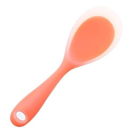 Spatlus Non-Stick Rice Spoon Silicone Ladle Soup Spoon