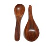 Pure Source India Wooden Soup Spoon Handmade Wooden Spoon Set of 2 Natural 8 Inch