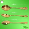 Hokoya Brass Spoon Set Of 2 For Serving