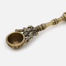 DecorTwist Brass Handcrafted Krishna Aarti Spoon