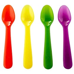 Ikea Plastic Kalas Spoon Multicolour Set of 4