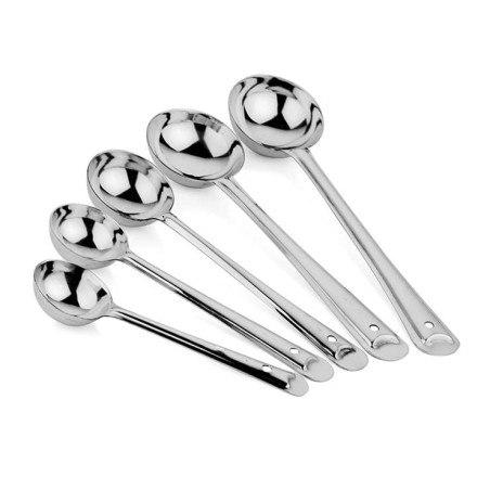 Faas Stainless Steel Laddle Cooking And Serving Spoon Gravies Set 5 Ps