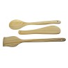 Papl!k Pine Wooden Cooking Spoons Spatula Khunti Slotted & Hata Ladle Set Of 3