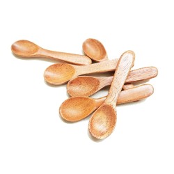 S.K Neem Wooden Masala Spoons Set of 6 neem Wood Purpose for Salt Pickle Turmeric Spices