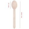 DEERA Biodegradable Disposable Wooden SPOON 140MM PACK of 50