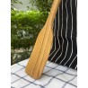 Teak Large Wooden Spatula Heavy Duty Cajun Stir Paddle for Cooking in Big Pot Handcrafted Set of 2