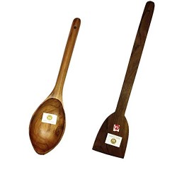 Arman Spoons Genuine Teak Wooden Cooking Nonstick Royal Dosa Roti Spoon