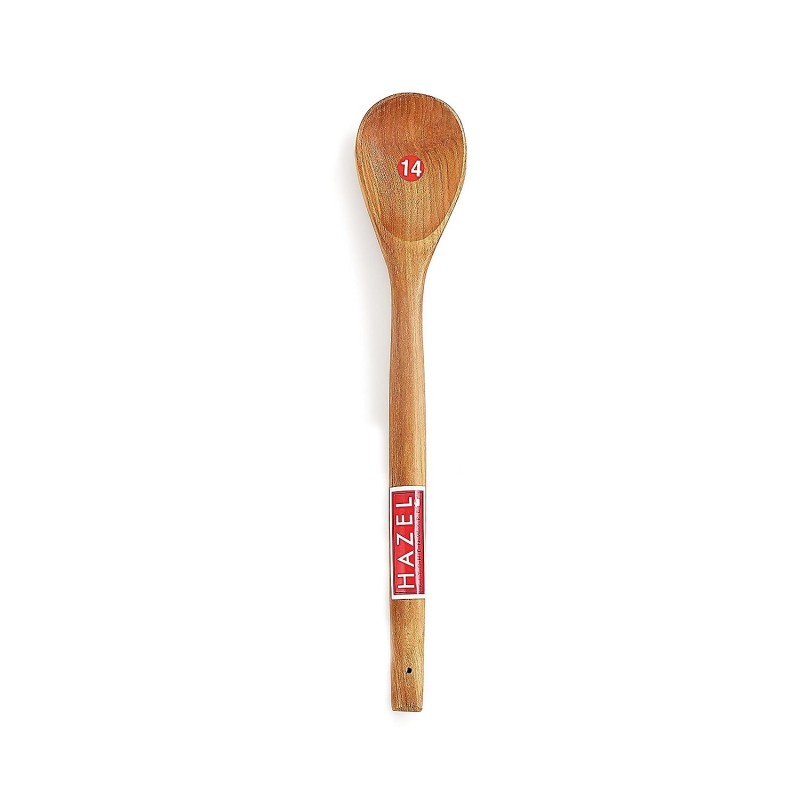 Hazel Wooden Oval Spatula Wooden Scoup Non Stick One Piece Cooking Serving Spoon Kitchen Tools