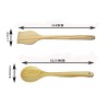 Papl!k Pinewood Cooking Spoon Set Of 2 Off White Handmade Ideal For Non Stick Wooden Spatula For Cooking