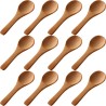 50 Pieces Small Wooden Spoons Mini Nature Spoons Wood Honey Teaspoon Cooking Condiments Spoons