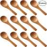 50 Pieces Small Wooden Spoons Mini Nature Spoons Wood Honey Teaspoon Cooking Condiments Spoons