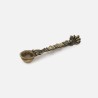 DecorTwist Brass Sheshnag Design Hawan Spoon for Pouring Ghee in Hawan Kund