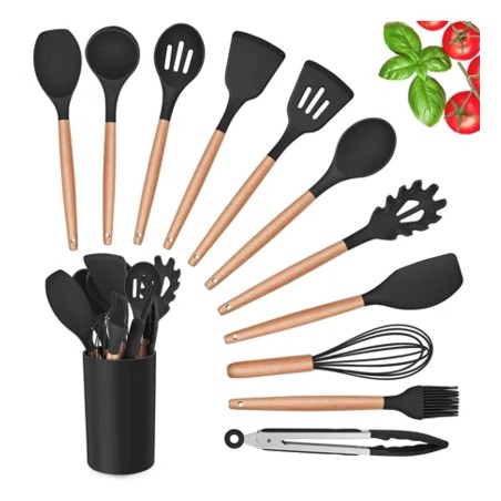 https://trade.bargains/14563-medium_default/shyona-silicone-kitchen-utensil-set-11-pieces-cooking-utensil-with-wooden-handles-utensils-holder-for-nonstick-cookware-spoons.jpg