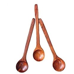 Life Art Shoppee Wooden Cooking And Serving Spoon Use For Set Of 3
