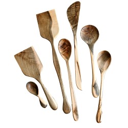 Naturecrafts Wooden Spoon Set For Non Stick Wooden Spoons For Cooking Pack Of 7