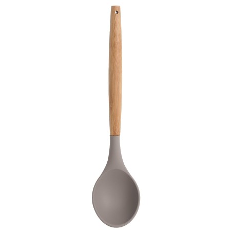 Sabichi Silicone Spoon with Natural Bamboo Handle Grey