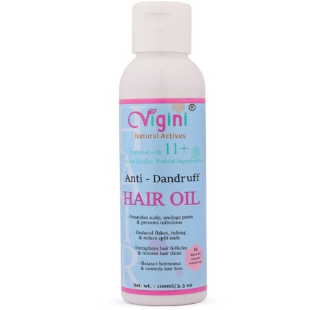 Vigini 100% Natural Actives Anti Dandruff Hair Oil 100ml