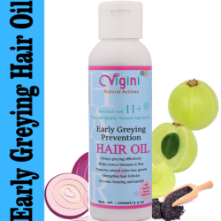 Vigini 100% Natural Actives Early Greying Prevention Hair Oil 100ml