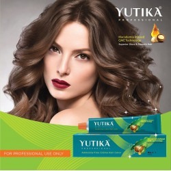 Yutika Professional Creme Hair Color 100gm Light Ash Cool Brown 5.17