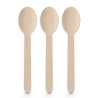 Abpp Disposable Spoon Set Wooden Spoons For Spices Disposable Spoons Pack Of 100 14cm
