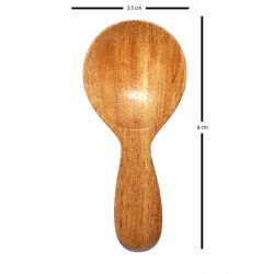 Raja handicraft Small Neem Wooden Spice Spoon Natural Wooden Spoons Eco Friendly  Set of 12