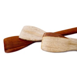 Mats Avenue Dosa Rotti Spatula Set of 3 Hand Made Perfect Rose Wood Wooden Spoon for Pan