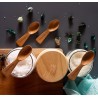 Fabartistry Pure Neem Wood Pack of 4 Jar Spoons 4.3 inches Brown