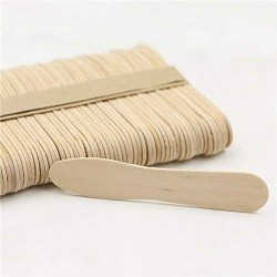 EOS Natural Wooden Disposable Ice Cream Spoons Ice Cream Sticks for Home Party Sticks for Art and Craft