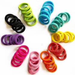 Elastic Hair Ties Mini Hair Bands Tiny Rubber Bands Colored Girls Ponytail Holders for Baby Kids 50 Pieces