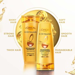 L'Oreal 6 Oil Nourish Hair Shampoo 340 ml