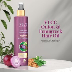 VLCC Onion & Fenugreek Hair Oil For Hair Fall Control 200ml White