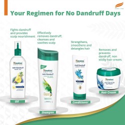 Himalaya Anti Dandruff Cooling Mint Shampoo up to 100 relief dandruff and itchy scalp with Cooling mint and Tea Tree oil 340ml