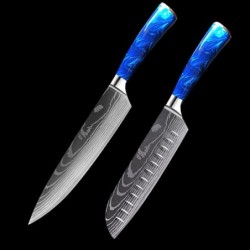 8-inch Chef Knife with Blue...