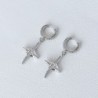 Ins Cross  Diamond Earrings Design Simple Earrings Ear Jewelry Female