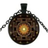 Sacred Sri Lanka Yantra Time Gem Pendant Necklace