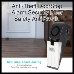 Electronic Burglar Alarm Home Security Wedge Door Stop Device Alert Detection 1 peice
