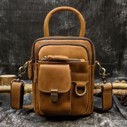 Men's Multi-functional Leather One-shoulder Crossbody Waist Bag