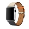 Contrast leather strap
