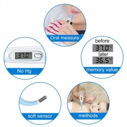 Soft-head electronic thermometer