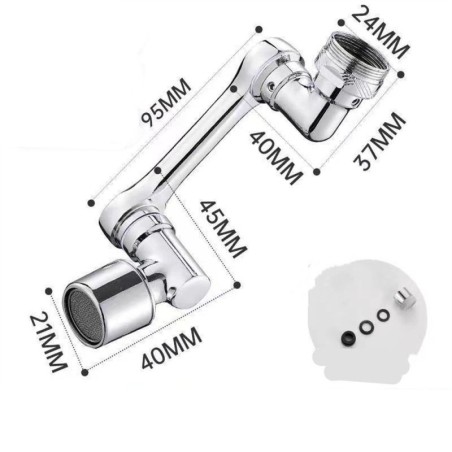 Multifunctional Rotatable Universal Faucet Anti-splash Head Mouth Bathroom Wash