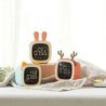 Rechargeable Alarm Clock Night Light Digital Electronic Clock With Temperature