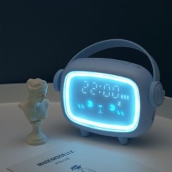 Alarm-Clock Night-Light Home-Decor Kids Cute Timing Smart Countdown LED