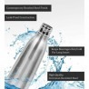 Milton apex 350 insulated stainless steel 24 hours hot and cold water bottle 350 ml silver