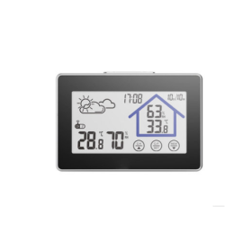 Touch screen indoor outdoor electronic thermometer hygrometer wireless