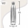 Milton apex 500 thermosteel hot & cold water bottle 500 ml silver