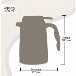 Milton astral 800 thermosteel hot and cold flask, 800 ml steelplain