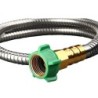 Stainless Steel Garden Hose With Brass Garden Hose Nozzle 75 Ft