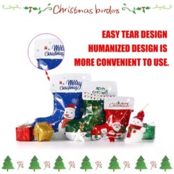 30PCS Christmas Ziplock With Ties Assorted Sizes Stocking Wrapping Bag